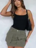 Dames t shirts lente zomer vrouwen casual slip top elegant sexy backless solide mouwloze pullover bodycon slanke crop 2023