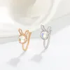 Clip per naso Anelli Borchie Cerchi per donne Moon Rabbit Non-Piercing Corpo Gioielli Forma a U Rame Color oro Commercio all'ingrosso 2023 Nuovo