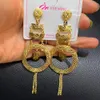 Earrings 2022 New Fringe Drop Earrings Fashion 18k Gold Plated Indian Dubai Style Earrings Women Golden Drop Earring