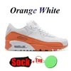 Nike Air Max Airmax 90 Mujer Hombre Zapatillas de running 90s Solar Flare Rosa Marrón Suede Gris Naranja Triple Blanco Off Entrenadores Zapatillas deportivas Tamaño 46