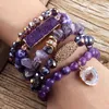 Bangle RH Fashioner Designer Beadered Bracelet Sets Druzy Charm 5pc Stack Bracelets Set для женских ювелирных подарков