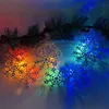 Strings Christmas Lights Snowflake String Battery Operated Waterproof Fairy For Bedroom Patio Room Garden Party Home XmasLED LED