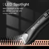 Hårtrimmer Professionell herrkroppshårtrimmer Vattentät Razor Safe Shaver Hair Clipper med skärm Display Electric Hair Removal Machine 230519