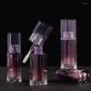 Storage Bottles Gradient Purple Lip Glaze Lipstick Tube Color Split Bottle Double Set 5ml Cosmetic Packaging