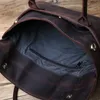 Aktetassen NZPJ retro heren aktetas lederen casual handbagtop laag cowhide zakelijke tablet tas dunne koppeling voor 16-inch laptop 230520