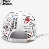 Ball Caps Men Hip Hop Cap Graffiti Print Japanese Style Harajuku Streetwear Baseball Caps Snapback Dad Caps Women Fitted Hat Black White J230520