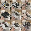 Designer Herren Kausalschuhe Mode Frau Leder Schnürung Plateausohle Sneakers Weiß Schwarz Herren Damen Luxus Samt Wildleder Weiß Gold Silber