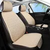 Car Seat Covers Flax Full Set Front Rear Summer Interior Accessories Cushion Automobile Pad Protector For Auto Truck Suv Van