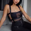 Kvinnor Jumpsuits Rompers Summer Women Sexy Bodysuit Fashion Casual Strap BodyCon Black Party Club Mesh Body For 230520