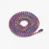 Chains 2mm Diameter Ball Multicolor Stainless Steel Necklace