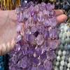 Crystal Natural Amethysts Pärlor 15 '' 12x1518mm fasetterad oregelbunden DIY kvartspärlor för smycken som gör pärlor kvinnor armband halsband