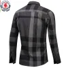 Fredd ZTP 2023 Yeni Moda Rastgele Ekose Gömlek Erkekler Uzun Kollu Günlük İş Gömlek Toplar 100 Pamuk Kemaş