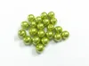 Perlen (Wählen Sie zuerst die Größe) 6 mm/8 mm/10 mm/12 mm/14 mm/16 mm/18 mm/20 mm/23 mm/25 mm/Olivgrüne Acrylimitationsperlen