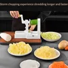 Utensili per frutta e verdura Taglierina da cucina Trituratore rotante Carota Rotoli tagliuzzati Gadget Insalata con 5 lame rotanti Accessori 230520