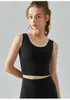 Ll women sport Bra crop top bodycon lu tank for Sports Bras Girl High Elasticity Sport Tank Racerback gilet Running Gym ADSG508