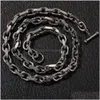 Цепочки хип -хоп мужские ювелирные изделия Gold Sier Cuban Link Chain 316L из нержавеющей стали украшения для доставки ожерелья подвески Dhnnz