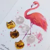 Crystal New Style 50st/Lot 20mm Color Print Cartoon Cats Heads Shape Harts Pärlor utan hål Diy Jewelry örhänge/plagg Tillbehör