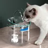 Fornece uma fonte inteligente de água de gato com dispensador de água de cachorro da torneira Filtros de animal de estimação para bebedores transparentes Filtros de bowls Sensor de movimento 1.6L