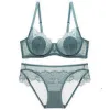 Bikini Air Bra Mutandine Donna New Sexy Perizoma a vita bassa Nuovo prodotto 2022 Biancheria intima da donna Set di mutandine di pizzo trasparente Ricamo floreale Sheer