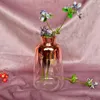 Vase 4 PCS Glass Vase Nordic Electroplated Gold Flower for Home Dray Dry Bottle Decoration