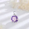 Colliers Eudora Harmony Ball 20 mm Pink Flower Pendant Collier Grossesse Chime Angel Appeler Bola Beau cadeau de bijoux pour femmes