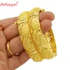 Bangle Adixyn Dubai Bangle For Women Indian African Jewelry 24k Gold Color Cuff Bangle Bracelet Ethiopian Wedding Party Gifts N022241