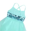 Dancewear ChicTry Sequins Girls Ballet Tutu Dress Kids Children Tulle Ballet Dance Gymnastics Leotard Dress for Performance Dancewear 230520