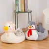 Lits de chat Super doux mignon Penquin chat maison lit antidérapant rafraîchissant animal de compagnie chien panier couvertures pour intérieur en peluche Cama Gato