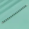 Bangle Oevas 100% 925 Sterling Square Synthetic Emerald High Carbon Diamond Bridal Armband Sparkling Wedding Party Fine Jewets Gifts