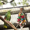 Andere Vogelbedarf Kauspielzeug Papagei erregen Aufmerksamkeit Mehrfarbiges Käfigzubehör mit rutschfestem Haken Holzklötze für mittelgroß