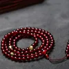 Necklaces 108 Prayer Round Beads Women Men Bracelet 8mm Buddhism Necklace Genuine Natural Blood Red Amber Gemstone Bracelets for Women