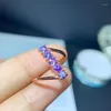 Cluster Rings High Jewelry Natural Tanzanite Gem Girls Support Test Carry Certificate