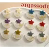 Kristall neuer Stil 50pcs/Los Cartoon Sterne/Mondform Harz Flachback Cabochon Perlen diy juwerly Ohrring/Kleidungsstück/Haarzubehör