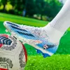 Sapatos de segurança masculino botas de futebol tênis de futebol de tornozelo alto tênis de treinamento não escorregadio