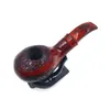 Ultima pipa da fumo in legno rosso con modelli di supporto Sigaretta di tabacco in mogano Suggerimenti per filtri a base di erbe Tubi Accessori per utensili