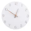 Väggklockor 29 cm nordisk stil fashionabla enkel tyst klockor för heminredning ren vit typ klockkvartn modern designtimer