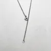 Colliers mode haute qualité 2MM 60cm bijoux cordons en acier inoxydable chaîne collier lanière pendentif fermoir homard 100pc livraison gratuite