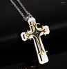 Pendant Necklaces 2023 Europe And America Jewelry Titanium Steel Retro Multi-layer Cross Personalized Charming Suitable For Men