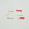 Polish 100pcs 4*1.2cm Large Plastic safety pins with adhesive brooch base for Jewelry Making