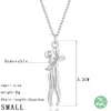 Colliers S925 Couple étreindre pendentif collier exquis or collier pour femmes mode pendentifs pour Couple collier amour témoin bijoux