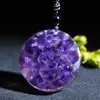 Necklaces Energy Amethyst Orgonite Pendant Om Symbol Rose Quartz Reiki Necklace Meditation Orgone Yoga Healing Jewelry