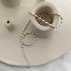 Colares de colares esterlina prata 925 Presente de colar para as correntes minimalistas das mulheres colar de miça de oliveira clavícula simples kolye jóias finas