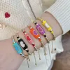 Bedelarmbanden 5 stcs modeontwerp hoogwaardige miyuki goud en kleurrijke kralen Bracelet hartmodel handgemaakte vrouwen feestjuwelen