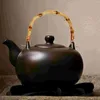 Dinnerware Sets 4 Pcs Japanese Kettle Handle U-shape Purse Glass Tea Wired Teakettle Grip Teapot Accessory Frame Wood