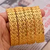 Bangle Nigeria Oman 4pcs Dubai Gold Color Bangles For Women Arab African Gold Color Bracelet Jewelry Middle East Wedding Gifts