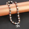 Strand Multilayer Natural Wood Alloy For Women Men Tibetan Buddhist Mala Buddha Charm Rosary Bracelets Yoga Jewelry