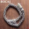 팔찌 Bocai S925 Sterling Silver Bracelet 2021 인기있는 성격 트위스트 체인 순수한 아르헨티움 매력 남성과 여성을위한 보석 보석