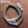 Bileklik Bocai S925 Sterling Gümüş Bilezik 2021 Popüler Kişilik Twistchain Pure Argentum Charm Barko Mücevher Erkek ve Kadınlar İçin