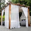 Tenda Tende trasparenti per esterni per patio Impermeabile - Ampio occhiello Voile per interni Soggiorno Camera da letto Portico Pergola