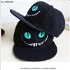 Ball Caps 2018 Alice Wonderland Cheshire Cat Cartoon Baseball Caps Cotton Hats For Men And Women Snapback Hiphop J230520